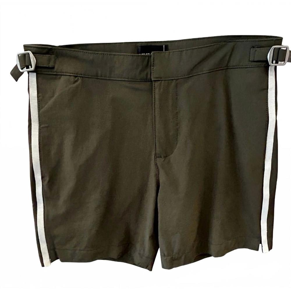 NEW PIER ST. BARTH men’s buckle swim short in olive